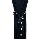 Marina Jumpsuit Womens M Cowl Neck Stretch Party Cocktail Event Feminine Dressy Black Size M Photo 0