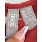 ASOS ‎ Coral Jumpsuit Women's Size 10 Dolman Sleeve Drawstring Waist Casual Photo 3