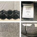 New York & Co. Gray with Black Lace Sweater Photo 7