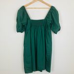 Hyacinth House emerald green puff sleeve Sasha mini dress. Size Large Photo 6