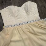 Mori Lee  Madeline Gardner Lace Bridesmaid Prom Dress Strapless Women Sz 10 Photo 11