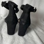 Nine West Black Suede Heeled Sandals Photo 3