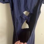 Reformation Reformed by  Fauna Midnight Blue Cutout boho Maxi Dress size small Photo 7