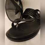 Cole Haan Anica Leather Black Crocodile Print Ankle Strap Women’s Sandals Size 6 Photo 9