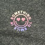 Something Navy  black Crewneck ‘something to smile in’ Sweatshirt Photo 5