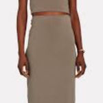 TROIS Kendall Midi Skirt Set Tube Top‎ Brown Sz 0 Photo 0