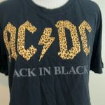 AC/DC  women’s large cropped logo tee Photo 1