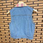 Flying Tomato ‎ Beaded Aztec Light Wash Denim Vest Size Small Photo 1