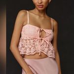 NWT Anthropologie Strapless Crochet Lace Top SIZE M Photo 1