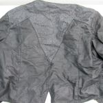 Vtg Award Design Western Apparel Leather Blk Blazer Women Edgy Rock Moto Goth 12 Black Photo 2