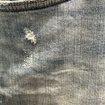 Caslon Denim Skirt with Frayed Hem high low mini Photo 3