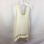 Free People Ivory Swing Shark-bite Hem Sleeveless Tank Top S Photo 3