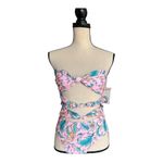 Anthropologie New  KIKIRIO Lava Lamp Back Halter Neck One-Piece Swimsuit Size M Photo 1