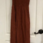 Jessica Simpson Women's Romper Puff Sleeve V-Neck Rust Size Small NWT Photo 0