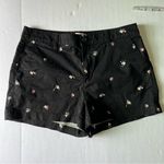 A New Day  dainty floral stretch chino shorts black size 10 Photo 0