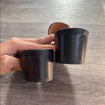 Johnston & Murphy  Black Leather Sandals 11M Elegant Slip on Heeled Shoes Photo 4