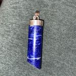 Blue Lapis Pendant set in Sterling Silver Blue Photo 3