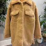 UGG  Teddy Bear Coat Sherpa Fleece Lined Jacket Tan Size Large New With Tags Photo 0