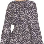 Polo Ralph Lauren Long Raglan Sleeves Floral Crepe Romper size 14 NWT Blue Photo 1