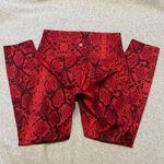Lululemon Wunder Under Pant High Rise 24” Size 6 Ziggy Snake Red Tide Cranberry Photo 1