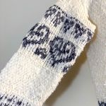 Anthropologie  Pilcro Petra Feathered oversized sweater cream navy size small Photo 10