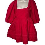 NWT RHODE Red Daya Mini Dress in Popppy sz 12 Photo 1