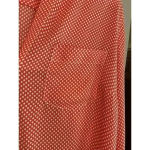 Outback Red  Women's‎ Redish Pink-Coral Polka Dot Blouse Size Medium Lightweight Photo 5