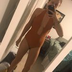 Aerie One Piece Burnt Orange Halter Swim Suit Photo 9