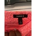 Torrid  1 Women's Coral Lace Floral‎ Mini Pencil Skirt 1x 14-16 Photo 3