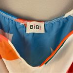 Boutique BiBi Floral Puff Sleeve Square Neck Babydoll Mini Dress XL Retro Style 70s New Photo 7