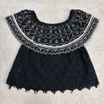 Anthropologie Hemant & Nandita Mavra Embroidered Off Shoulder Top Size L Photo 3