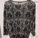 Ginger G  sheer snakeskin print blouse in medium Photo 3