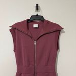 Varley  Size XS Rebecca Short-Sleeve Front-Zip Mini Dress - Rose Photo 5