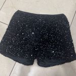 Black Sequence Shorts Size M Photo 0