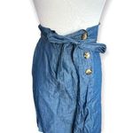 Anthropologie Womens  Harlow & Rose Chambray Skirt - Sz L Photo 0