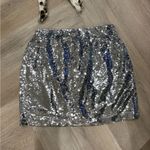 The Drop Women's Flora Sequin Mini Skirt Silver Size M Size M Photo 6