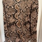 ZARA Brown Snakeskin Pattern Top Photo 1