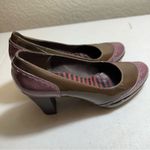 CAMPER ARIADNA‎ Patent Brown Leather Pumps Size 8 EU38 Purple Photo 8