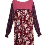 Umgee Berry Floral Flowy Linen Blend Dress Photo 5