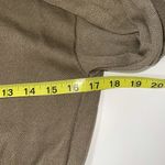 ZARA Olive Green Fitted Hem Cropped Jersey Knit Sweatshirt Photo 6