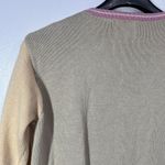 Vintage Storybook Knits Womens Medium Yellow Flower Cardigan Sweater 90s 3D Knit Photo 5