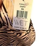WET Zebra Stripe Long Sleeve Swim Shirt nwt Black Size XS Photo 5