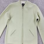 Eileen Fisher Vintage Womens Felted Lambswool Jacket PS Green Full Zip Cardigan Photo 1