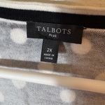 Talbots  Black White Polka Dot Sleeveless Scoop Neck Sweater Size 2X Photo 1