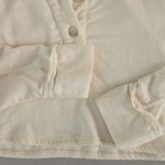 ZARA Beige Long Sleeve Cropped Polo Shirt Size XS Photo 2