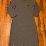 Naketano  dress Size Small Gray long sleeve super soft t-shirt style dress midi Photo 0