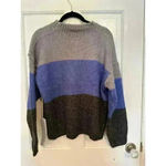 Urban Outfitters Outfitters Lumiere Blue/Gray Crew Neck Colorblock Sweater size M NWT Photo 5