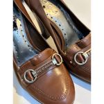 BCBGirls  Women's Brown Patent Leather Oxford Heels Size 7 Y2K Photo 8