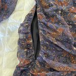 Veronica Beard Kerri Paisley Silk Ruched Mini Dress Photo 10