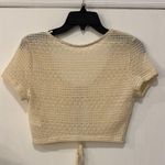 Cream Crochet Tie Photo 4